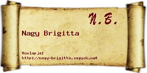 Nagy Brigitta névjegykártya
